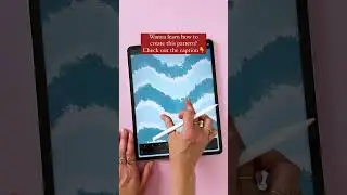 Learn how to make a waves pattern in Procreate