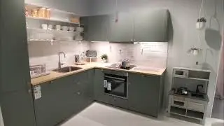 IKEA NICKEBO Kitchen &ndash; Matte Green Cabinets | Real Showroom Walkthrough