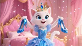 Cute Kitten Tries Makeup for the First Time in life | Ai cat story 🐱