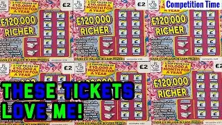 OMG 😍 THESE TICKETS LOVE ME 💷 U.K. National Lottery Scratch Cards.