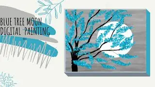 Blue Tree Digital Painting
