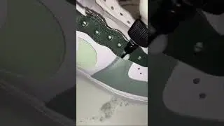 Nike Air Force one Custom green design    #Nike #Air #Force #one #Custom #green #design #sneakers