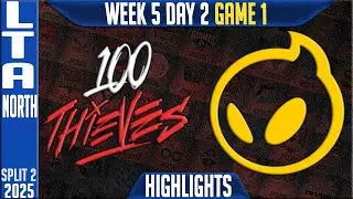 100T vs DIG Highlights Game 1 | LCS W5D2 Split 2 2025 LTA North | 100 Thieves vs Dignitas G1