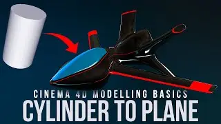 Cinema 4D Modeling Basics | Cylinder to Plane | Cyplane