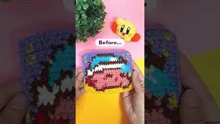 Pixel Art Tapestry Crochet - Read The Description for More Info! #amigurumi #kirby #crochet
