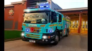 BLUE FIRE ENGINE RESPONDING!! + Police cars & Ambulances Responding in Hull