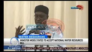 Minister Woos State to Accept National Water Resources Bill