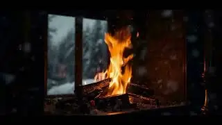 3 Hours Cozy Fireplace 🔥 Calm Fire Sounds for Sleep, Study & Meditation