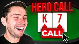Hero Calling The River With KING HIGH!!