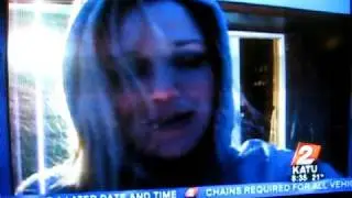 Rasha Spindel-Chapman reporting LIVE for KATU News - Portland, Oregon - December 2008