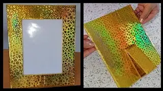 Cornice fai da te facile/How to make unique photo frame/Arts and crafts/Home decore/أفكار للديكور