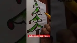#how_to_draw #christmastree #easydrawingforkids #kidslearningvideos #drawingtutorialsforkids #short