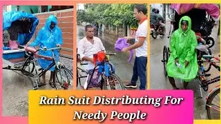 Giving Rain Suit | Helping Poor People | Poor People Help Video | Helping The Poor | Food Donation