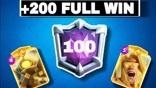 PUSH TOP 100 LADDER W HERO GIANT - CLASH ROYALE