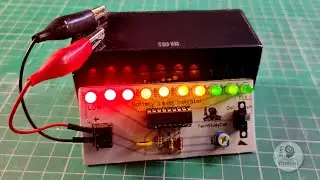 How to make Battery Level Indicator circuit at Home | Simple 9V 12V Battery Level Indicator