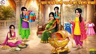 चार नन्दों वाली भाभी का पहला बच्चा | Nanad Babhi | Hindi Kahani |Moral Stories |Hindi Cartoon |Story