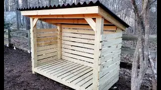 How to build a firewood shelter