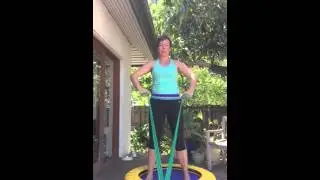 Rebounding with a resistance band