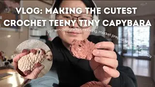 design a crochet capybara, unboxing, market prep for a slow market, photo products