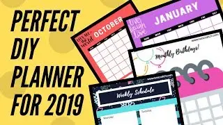 DIY 2019 Planner | Goal setting for 2019 | Planner 2019| letscraft