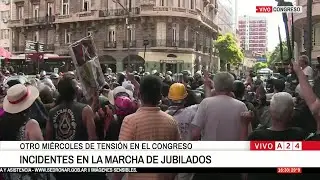 🚨 TENSIÓN EN EL CONGRESO: INCIDENTES EN LA MARCHA DE JUBILADOS
