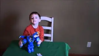 Carson opens Miles Exo-flex suit, Merc and Pipp Disney Junior Miles Paw Patrol surprise egg