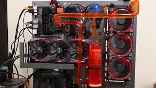 9900kf Build pt 2 The Custom Water Loop gets Built
