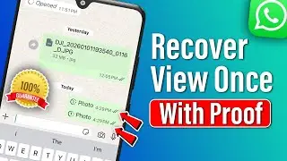 How To Recover WhatsApp View Once Photo ( 100% With Proof )