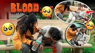 Blood🩸prank on girlfriend 😭💔//  तुम को किया हुआ है Naushad 😱💔|| 97 The prank✨