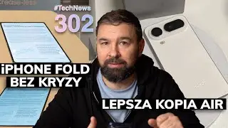 iPhone Fold bez kryzy, kopia iPhone z baterią 10 000 mAh oraz latający robot sprzątający