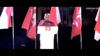 Vincent Wijeysingha's speech at the SDP's It's About You rally