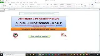 SCHOOL REPORT CARD MANAGEMENT SYSTEM IN VBA