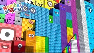 Learn Big Numbers 500 vs 50,000,000 with Numberblocks Puzzle | Super Fun Math for Kids 🚀