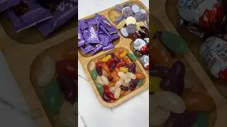 Filling platter with Candy and Chocolate 🍫🍬