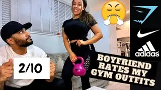Boyfriend rates my gym outfits!!! Gymshark, Adidas..