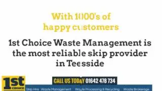 Skip Hire Middlesbrough | 01642 478 734 1st Choice Skips