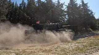 Dusty ride in a Leopard 1A5 tank - Tank's take 