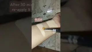 Biotique foundation oxidisation test 🤩 #makeup #taubatauba #trending #viral #shorts #youtubeshorts