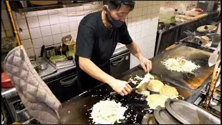 Super Speed Yakisoba & Okonomiyaki Cooking In Japan | Large Yakisoba | Iron Plate Cooking#IronPlate