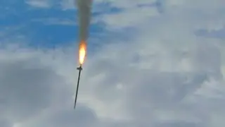 Rocket Fails from the Black Rock Desert