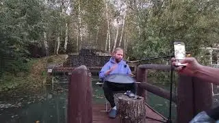 Импровизация под звуки воды / Improvisation with sound of water #hangdrum #twilight