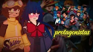 (As/not As) Fandoms react M4rkim - PROTAGONISTAS (Animes)
