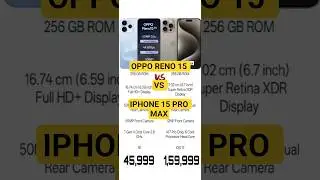 OPPO RENO 15 VS IPHONE 15 PRO MAX !! #shorts #shortvideo #youtubeshorts #viral #short #trending #yt