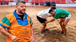 Entrenamos LUCHA CANARIA con LUCHADORES PROFESIONALES 😱🔥