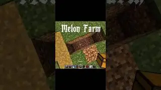 Minecraft Melon Farm #minecraft #minecraftshorts #gaming #minecrafttutorial