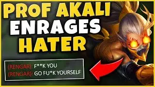 PROF AKALI CAUSES INSANE ENEMY FREAK-OUT *HILARIOUS* Ft. The Glacierr - League of Legends