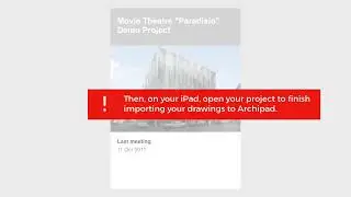 Import drawings in Archipad