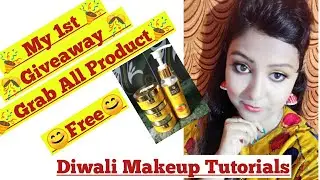 Diwali Makeup Tutorials 2019 / Giveaway Announcement 2019 / Shiny Triu