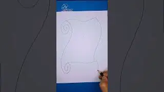 HOW TO DRAW PAPER SCROLL #shorts #short