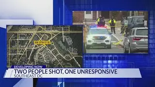 Two people shot in DC, one unresponsive